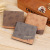 Stitching Wholesale Frosted Multiple Card Slots Casual Retro Style Wallet Pu Wallet Wallet Men's Short Wallet