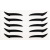 Cross-Border Direct Supply New Beauty Glitter Eye Shadow Eyeliner Stickers European and American Stage Decorative Sticker 9 Colors Glue-Free Self-Adhesive