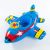 Factory Children's Tour Swim Ring Boat New Inflatable Airboat PVC Lifebuoy Creative Steering Wheel Swim Ring Wholesale