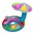New Children's Cartoon Mushroom Swimming Ring Baby Sunshade Boat Pedestal Ring Inflatable Float Swimming Ring Factory Wholesale