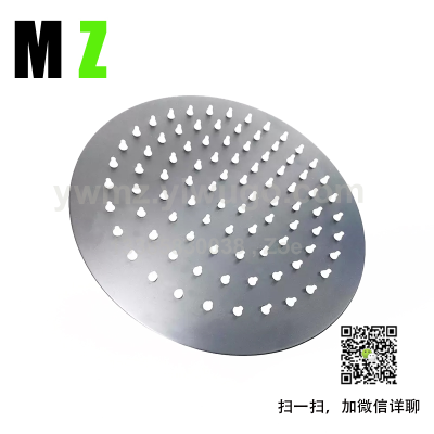 Stainless Steel Top Spray Black Shower Nozzle 8-Inch round Shower Head Household Hotel Shower Head