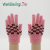 Winter Plaid Checkered Gloves Outdoor Knitted Cold-Proof Warm Gloves for Male and Female Students