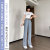 Lyocell Jeans Women's Summer Thin High Waist Drooping Straight Small Mop Summer Ice Silk Wide-Leg Pants