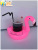 Factory in Stock PVC Inflatable Water Sports Goods Flamingo Cup Saucer Small Yellow Duck Drink Cup Holder Floating Cup Saucer Wholesale