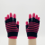 Men's and Women's Double-Layer Three-Purpose Autumn and Winter Warm Student Five-Finger Children's Knitted Gloves