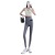 Gray Shark Pants Women's Outer Wear Summer Thin High Waist Yoga Pressure Bottoming Barbie Pants