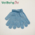 Winter Warm Bright Silver Knitted Gloves Adult Monochrome Candy Color Cute Women's Gloves