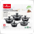 [Foreign Trade Hot Sale] Brick 10 PCs Set Non-Stick Pan Kit Aluminum Pot Suit Gift Pot High-End Pot Non-Stick Pan