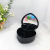 New Simple Black and White Double Layer Heart-Shaped Jewelry Box with Mirror Plastic Box Handmade DIY Ornament Finishing Storage Box