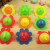 Small Flower Gyro Children's Toy Plastic Hand Turn Small Spinning Top Traditional Nostalgic Colorful Children's Kindergarten Toy