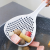 New Kitchen Japanese Household Big Strainer Plastic Pp Drain Long Handle Pasta Spoon