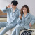 2022 New Couple Pajamas Women 'S Autumn And Winter Long-Sleeved Cotton Cartoon Cute Men 'S Outerwear Homewear Suit