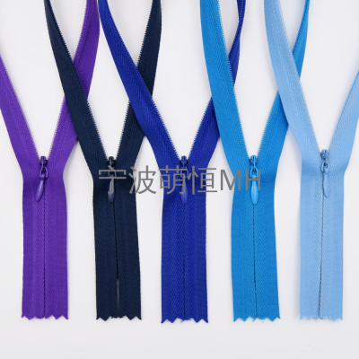 Invisible Zipper Closed End Nylon Zipper DIY Sewing Zipper for Handmade Garment Bags Home Textile