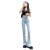 Skinny Jeans Women's High Waist Slim Fit Slimming High Straight Students All-Match Elastic Draping Mop Flared Pants