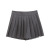 Half-Length A- line Pleated Skirt Hot Girl Preppy Style Short Pleated Skirt Women Lining Exposure-Proof Skirt