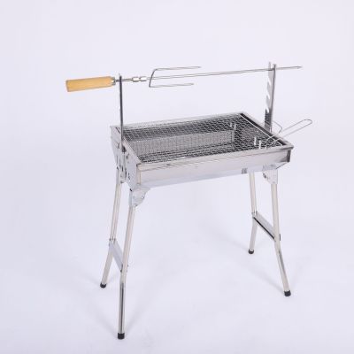 Outdoor Portable Barbecue Grill Comes with Rotating Steel Frame Barbecue Grill Family BBQ Folding BBQ Grill Wholesale