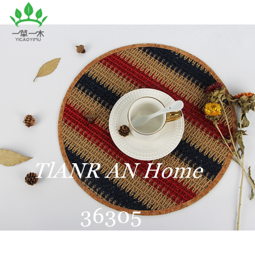 customized home decoration gorgeous color placemat cross-border western-style placemat heat proof mat