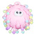 Creative New Arrival Hot Sale Stall Outdoor Large Flash Snowflake Ball Soft Rubber Toy Elastic Toy in Stock Wholesale