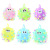 Creative New Arrival Hot Sale Stall Outdoor Large Flash Snowflake Ball Soft Rubber Toy Elastic Toy in Stock Wholesale