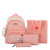 Wholesale Large Capacity Backpack Student Schoolbag Four-Piece Backpack