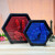 Rhombus Hexagonal Handprint Magic Pin Painting DIY Children's Educational Toys Variety Pin Painting 3D Clone Hand Mold Large