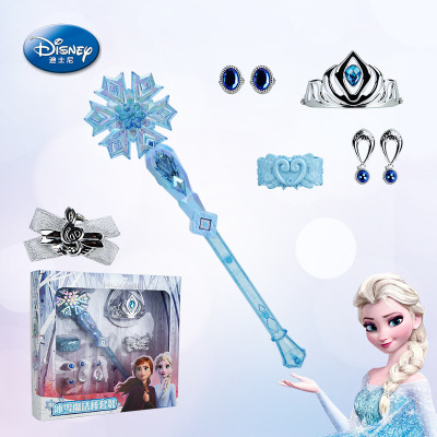 Disney Frozen Luminous Magic Wand Children's Plastic New Magic Wand Elementary School Toy Gift Delivery