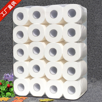 Tissue Toilet Paper Roll Paper with Core Wholesale Factory Direct Supply Hollow Web Home Toilet