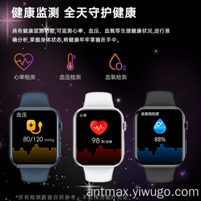 2.0 Inch Large Screen Low Power Consumption Heart Rate Blood Pressure Blood Oxygen Detection Smart Phone Watch Universal