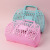 Bathroom Hollow Wash Storage Basket Bath Basket Plastic Bath Basket Foldable Flowers and Plants Grid Basket Bath Basket