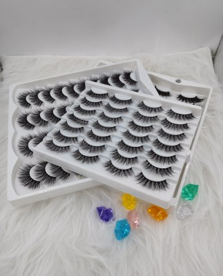 False Eyelashes Affordable Eyelashes K03 Natural Long Style 4 Pairs 20 Pairs 3D Qingdao Factory Wholesale