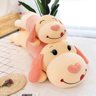 Large Dog Plush Toy Lovely Soft Cute Lying Puppy Dog Doll Couple plus Size Bar Pillow Female Birthday Present