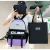 Buy One Get Five Schoolbag Schoolgirl Girl Backpack Junior High School Student Five-Piece Backpack Manufacturer