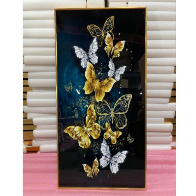 Hallway Crystal Porcelain Painting Diamond Crystal Porcelain Decorative Painting Entrance Decoration Calligraphy and Painting Living Room Crystal Porcelain Painting Crystal Shell Bright Crystal Crystal Porcelain Painting