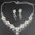 European and American Atmospheric Rhinestone Pearl Bridal Ornament Two-Piece Set Korean Wedding Jewelry Gift Set Wholesale