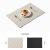 European and American Square PVC Leather Western-Style Placemat Creative Plaid Table Mat Waterproof Oil-Proof Bowl Furniture Hotel Mat Heat Proof Mat