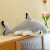 Creative Shark Cat Pillow Plush Toy Cute Comfort Ragdoll Children's Large Sleeping Leg-Supporting Birthday Gift for Women