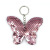 Cross-Border E-Commerce Scale Pet Sequins Butterfly Keychain Women's Bag Pendant Reflective Glossy Clothing Accessories Accessories