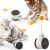 Cross-Border Supplies Amazon Factory Wholesale Funny Cat Catnip Ball Badminton Cat Balance Car Toy