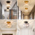 Nordic Aisle Light Corridor Hallway Balcony Simple Modern Creative Household Light Luxury Internet-Famous Crystal Small Ceiling Luminaire Surface Mounted Luminaire