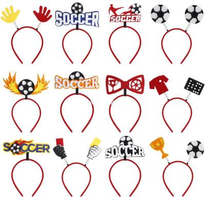 Cross-Border 2022 Qatar World Cup Headband Decorations Bar Club Party Decoration Supplies Football Trophy