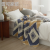 Blanket Thickened Nordic Class a Velvet Bedroom Knitted Geometric Pattern Blanket Sofa Cover 120 * 150cm