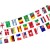 2022 Qatar World Cup Football Decorations Cheering Props Bar Party Lottery Shop Layout Hanging Flag String Flags