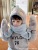 Otman Children's Hat Scarf Gloves Integrated Autumn and Winter Keep Baby Warm Thickening Three-Piece Set Boys' Scarf