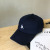 Leather Sauce Letter Blue Baseball Cap Female Spring and Summer Day Peaked Cap Korean Hip Hop Versatile Sun Protection Sun Hat