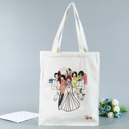 factory wholesale digital color printing portable canvas bag environmental protection cotton bag advertising shopping bag shoulder back drawstring bag customization