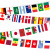 2022 Qatar World Cup String Flags Top 32 Fans Flag 14 * 21cm Hanging Flags 20 * 28cm Hanging Flag Manufacturer