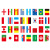 2022qatar World Cup Flag String No. 7 No. 8 Polyester Fabrics Flag Club Bar Decoration String Flags