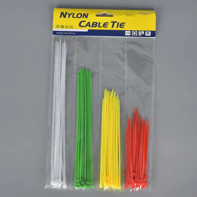 National Standard Non-Standard Nylon Cable Tie Combination Set Separated Bag Packaging Self-Locking Plastic Binding Color Cable Tie