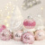 Cross-Border New Christmas Decorations Pink Boutique Pet Painted Christmas Ball Set Christmas Tree Ornament Ball