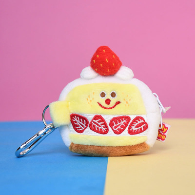 Cartoon Cartoon Strawberry Cake Earphone Bag Change Purse Banana Pendant Girly Heart Gift Plush Toy Cute